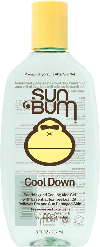 Sun Bum Cool Down Aloe Vera Spray | Vegan After Sun Care with Cocoa Butter to Soothe and Hydrate Sunburn Pain Relief | 6 oz